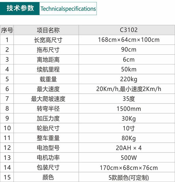 电动日土尘推车C3102